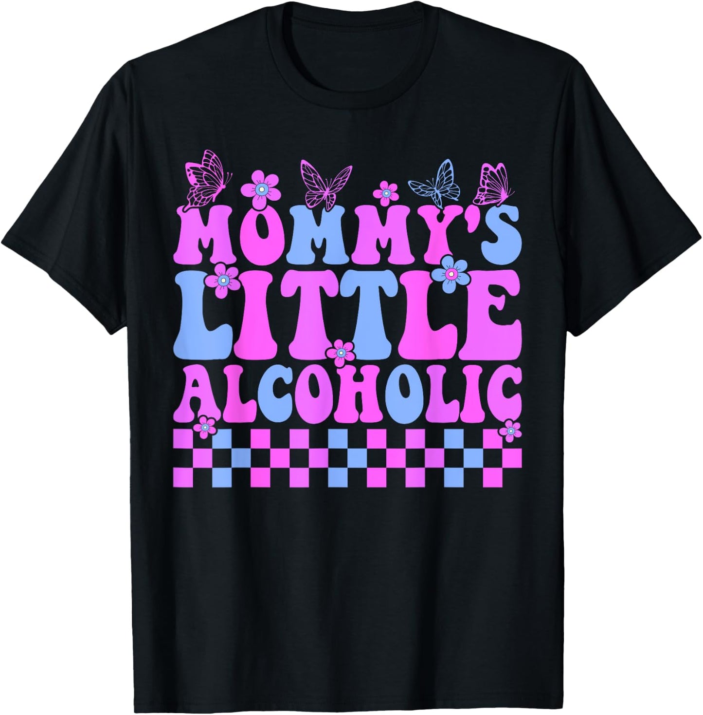 Mommy's little alcoholic funny T-Shirt - T-Shirt | Black