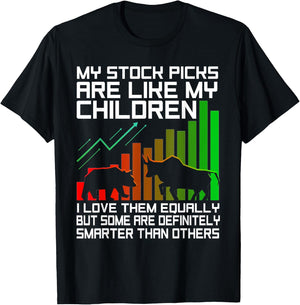 Funny Stock Trading Design Stock Market Stock Trader T-Shirt - T-Shirt | Black