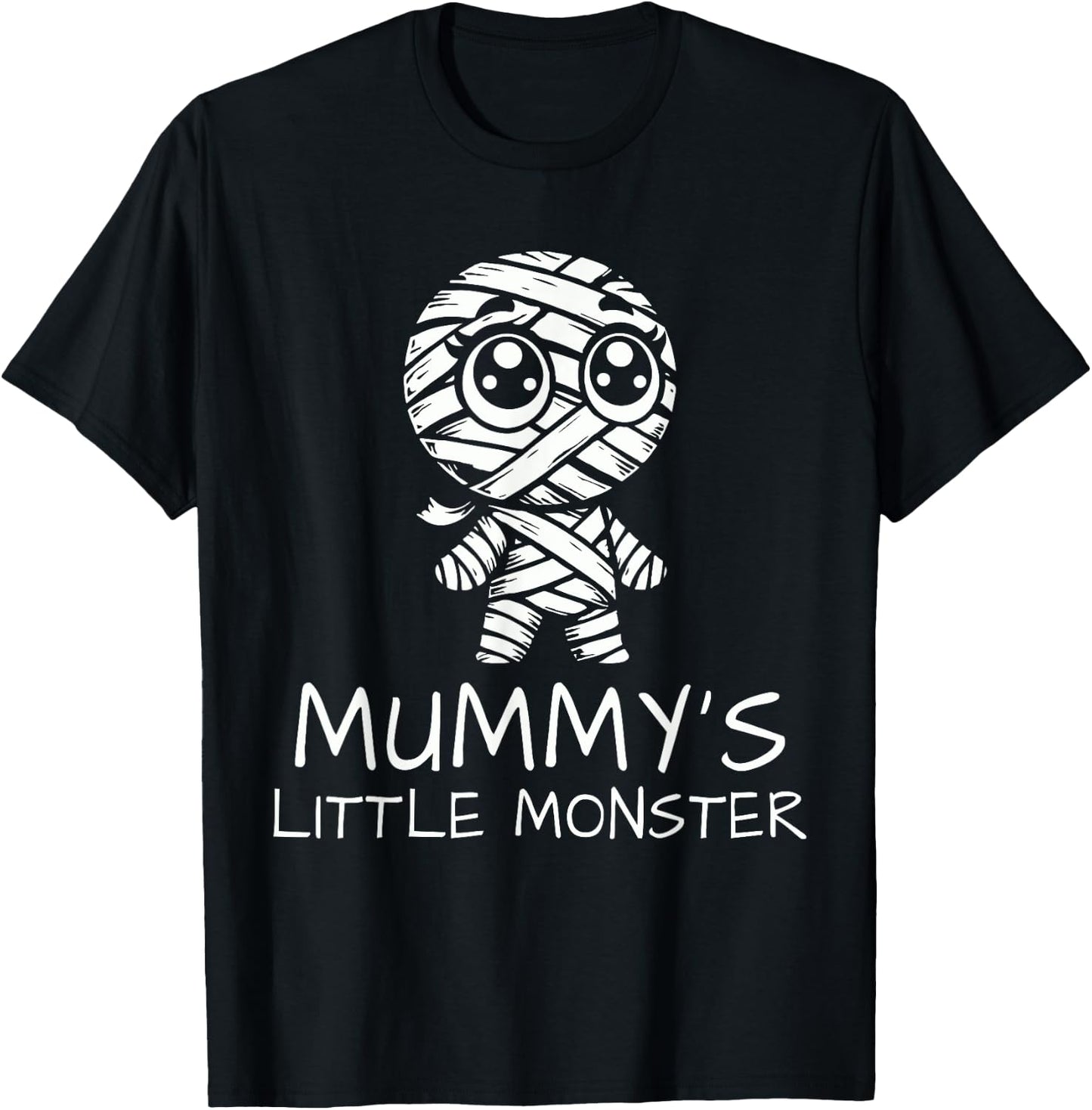 Mummy's Little Monster Halloween Costume T-Shirt - T-Shirt | Black