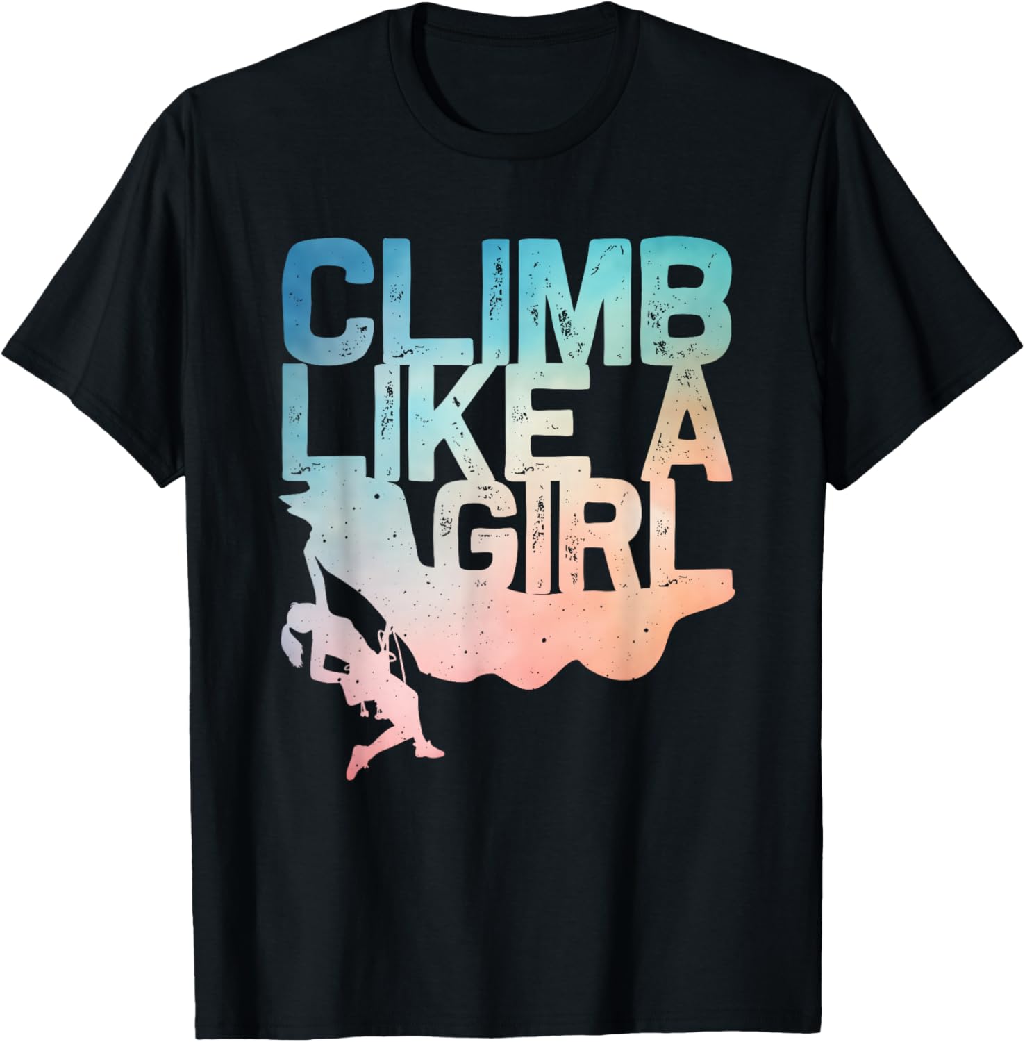 Funny Rock Climbing Design For Girls Women Kids Rock Climber T-Shirt - T-Shirt | Black
