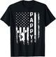 Cheer Pappy American Flag Cheerleading Cheerleader T-Shirt - T-Shirt | Black