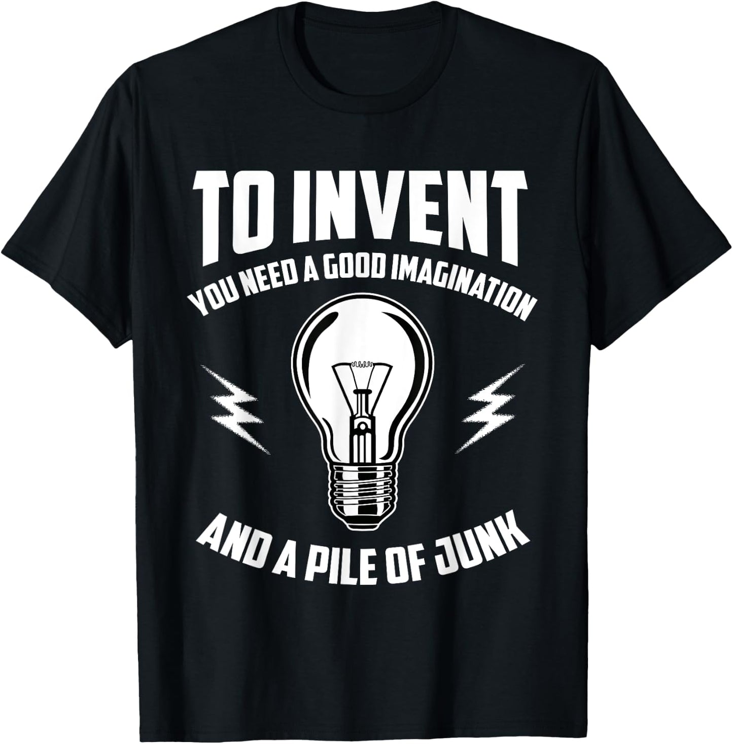 Thomas A. Edison Fanny Sayings T-Shirt - T-Shirt | Black