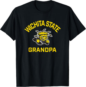 Wichita State University Shockers Arched Grandpa T-Shirt - T-Shirt | Black
