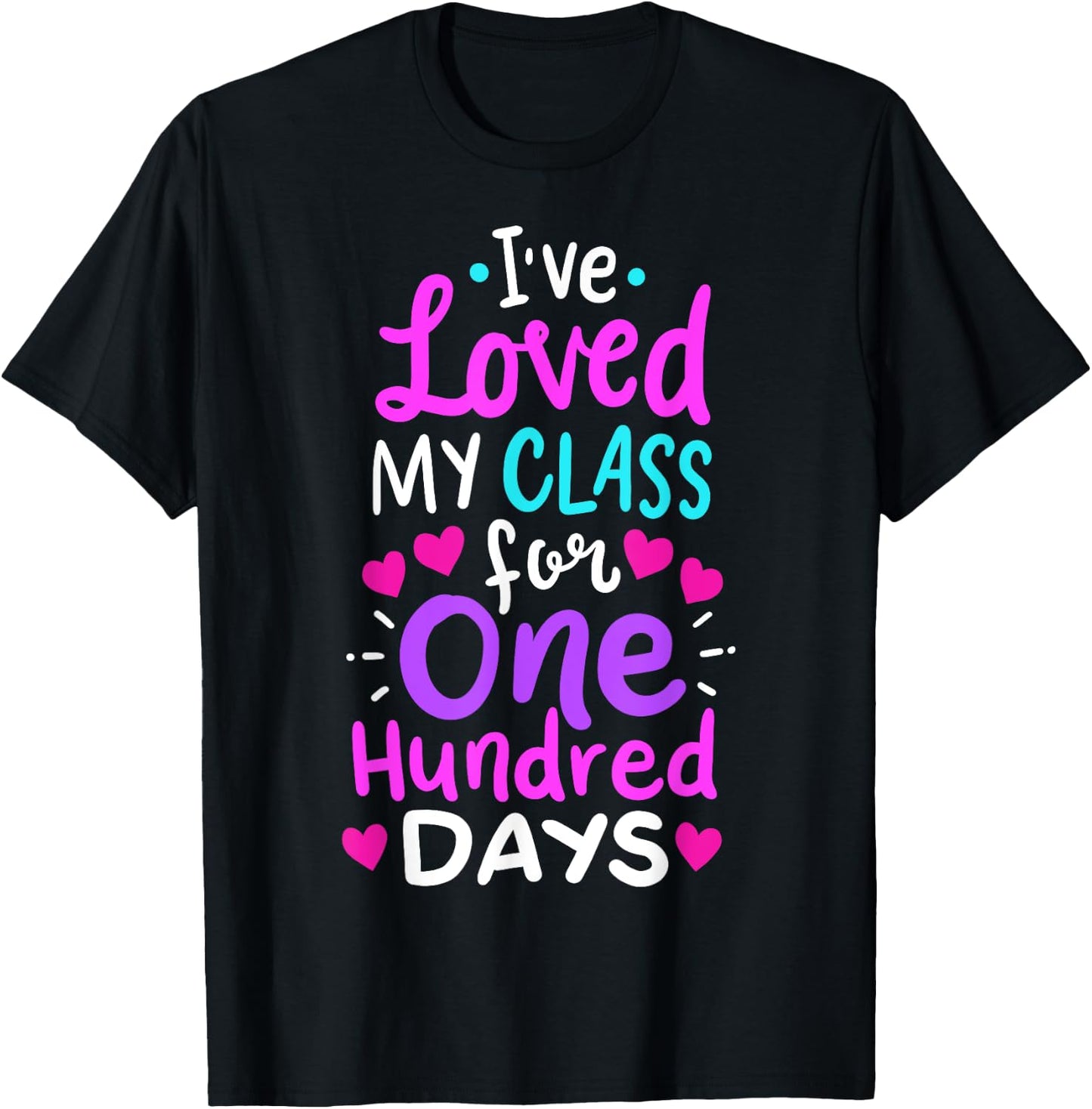 100th Day Of School Teacher Men Women Girls Kids T-Shirt - T-Shirt | Black