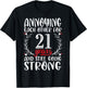Annoying Each Other For 21 Years 21st Wedding Anniversary T-Shirt - T-Shirt | Black