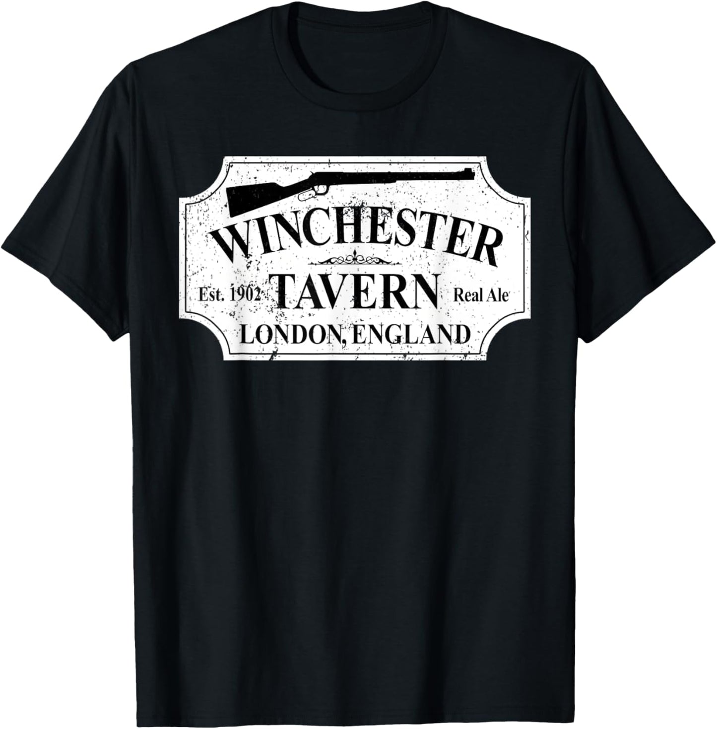 Winchester Vintage Tavern Shaun Horror Of The Dead T-Shirt - T-Shirt | Black