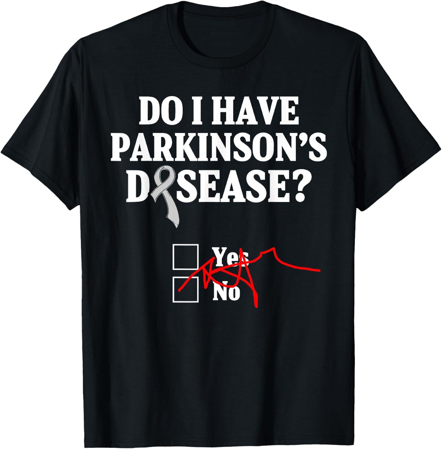 Parkinsons Disease Awareness Yes No Warrior Survivor T-Shirt - T-Shirt | Black