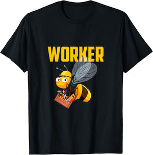 Funny Beekeeper Worker Bee Honey Comb Gift Men Women Kids T-Shirt - T-Shirt | Black