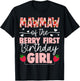 Mawmaw Of The Berry First Birthday Girl Sweet Strawberry T-Shirt - T-Shirt | Black