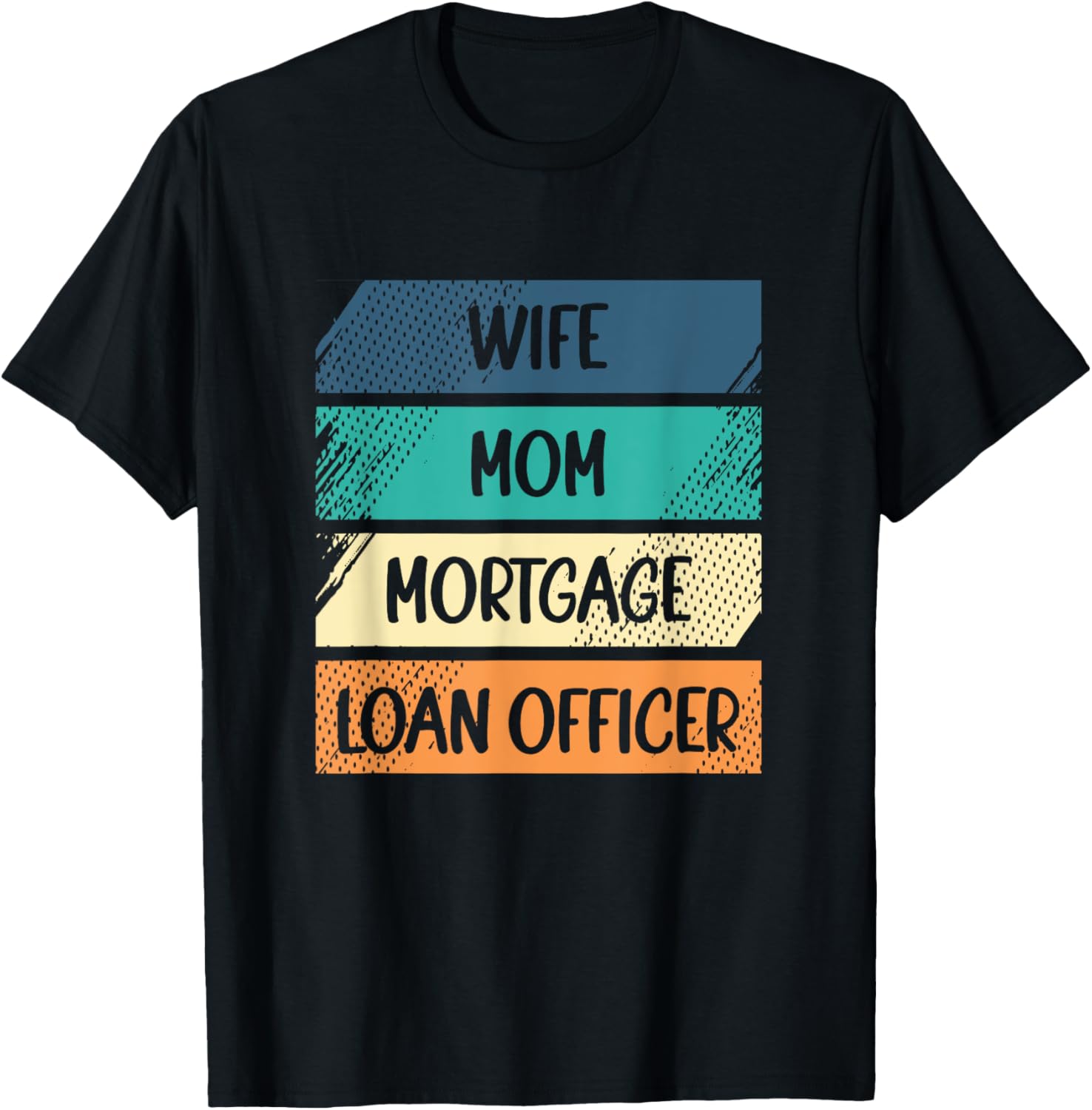 Retro Broker Lender Wife Mom Mortgage Loan Officer T-Shirt - T-Shirt | Black