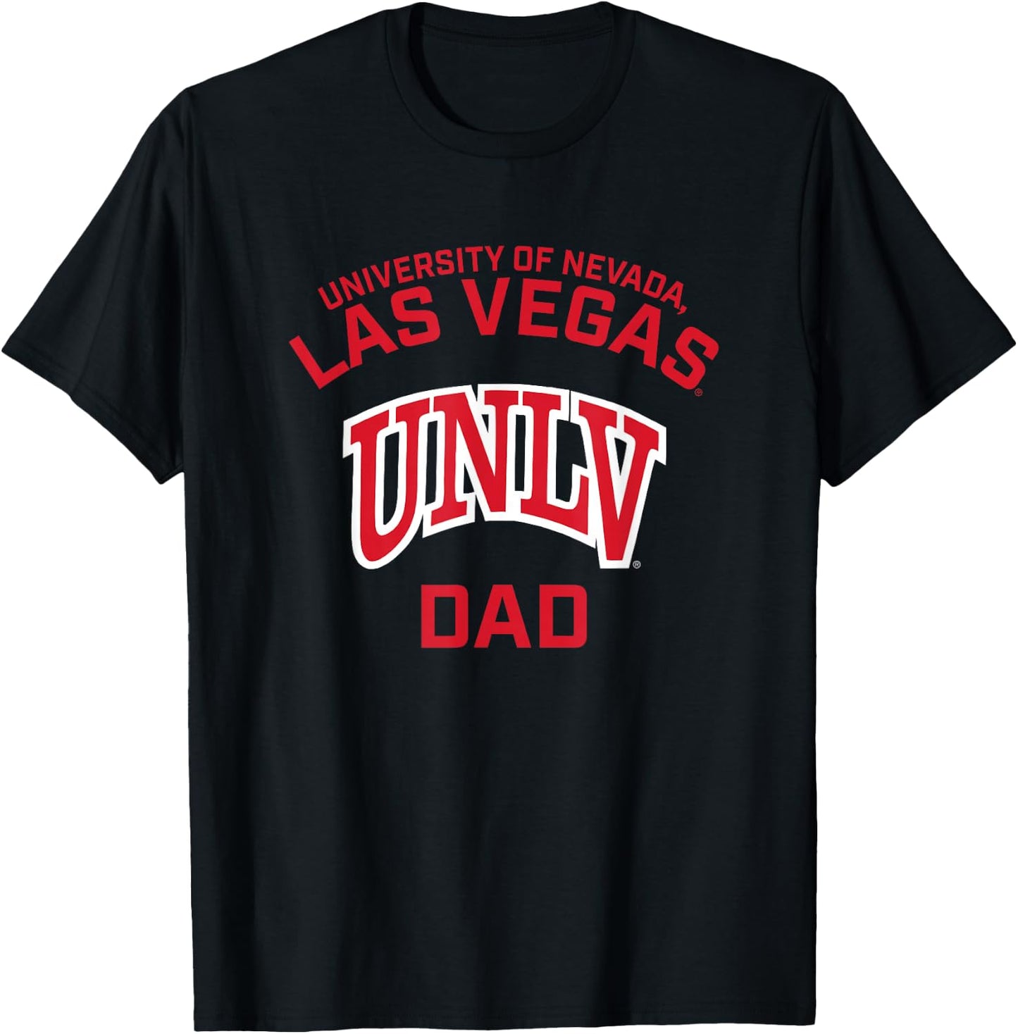 Nevada Las Vegas UNLV Rebels Arched Dad T-Shirt - T-Shirt | Black