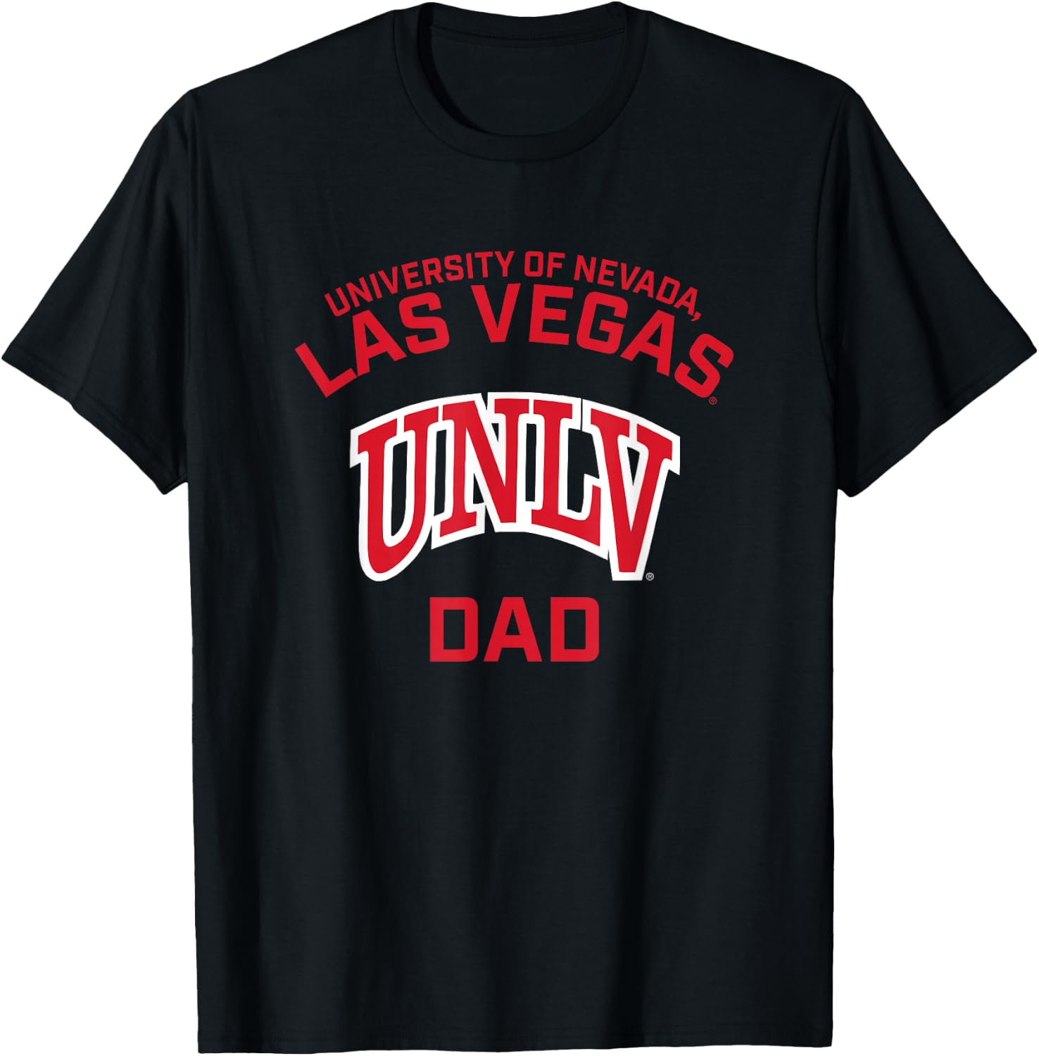 Nevada Las Vegas UNLV Rebels Arched Dad T-Shirt - T-Shirt | Black