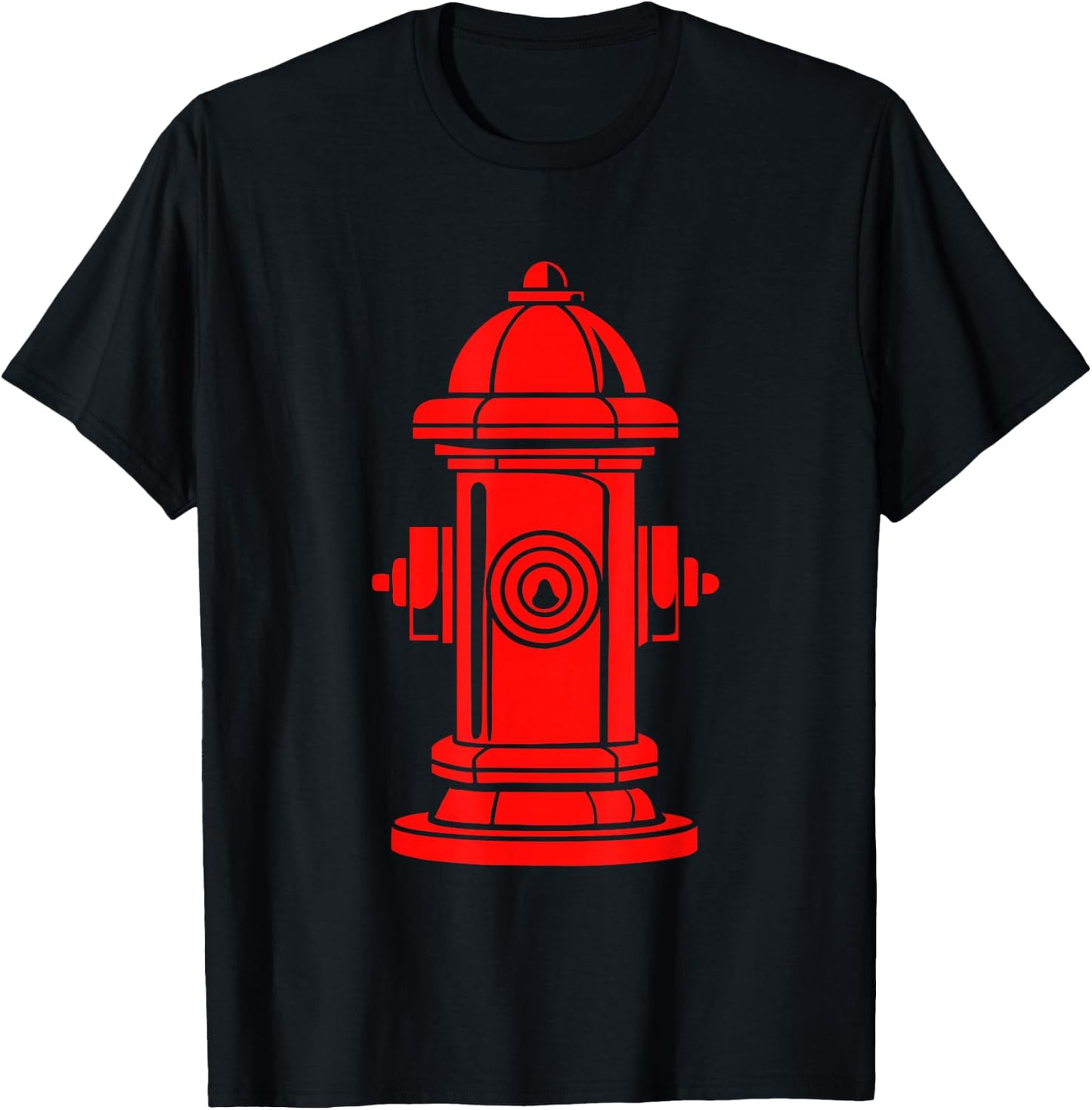 Fire Hydrant for Firefighter Costume Halloween Party T-Shirt - T-Shirt | Black