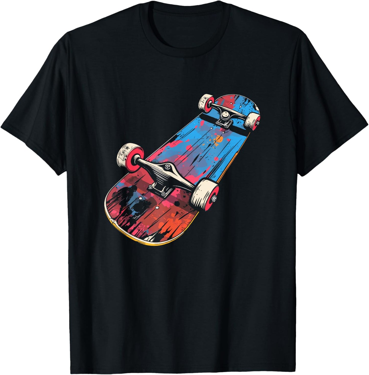 Skateboard Graphic T-Shirt - T-Shirt | Black