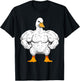 Strong Duck Gym Outfits Gym Lover Quackin Duck Weightlifting T-Shirt - T-Shirt | Black