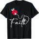 Faith Ladybug Insect Bug Jesus Christian Men Women Kids T-Shirt - T-Shirt | Black