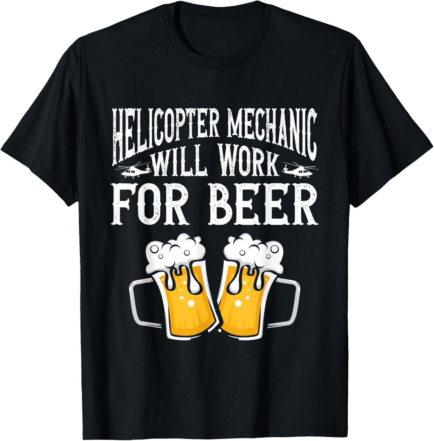 Helicopter Technician Helicopter Mechanic T-Shirt - T-Shirt | Black