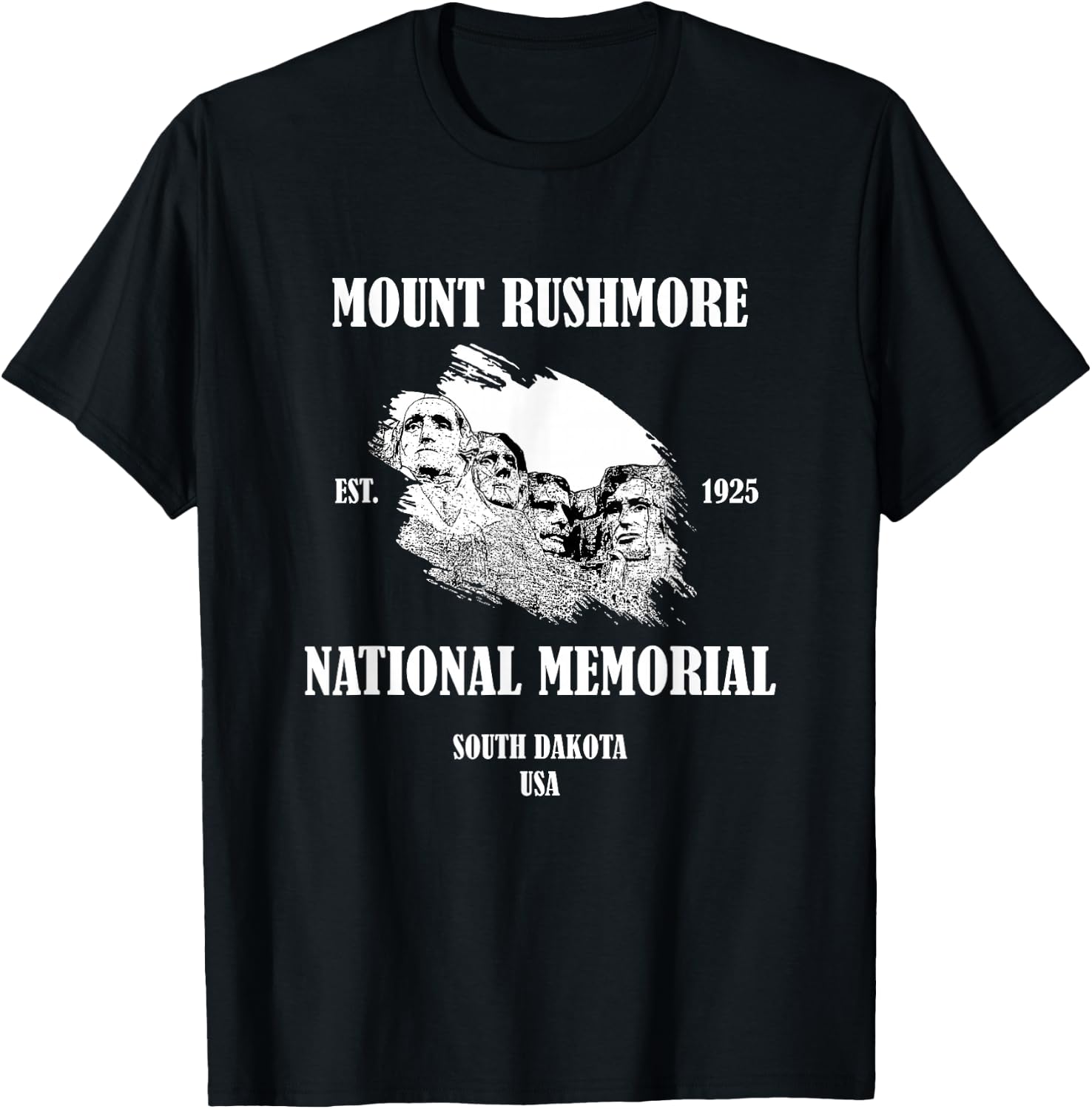 Mount Rushmore National Memorial/South Dakota United States of America T-Shirt - T-Shirt | Black