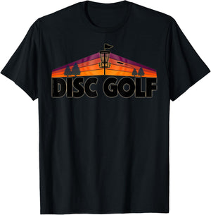 Retro Disc Golf Lover Design - Disc Golf Sport T-Shirt - T-Shirt | Black
