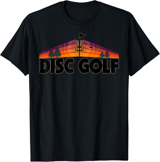 Retro Disc Golf Lover Design - Disc Golf Sport T-Shirt - T-Shirt | Black