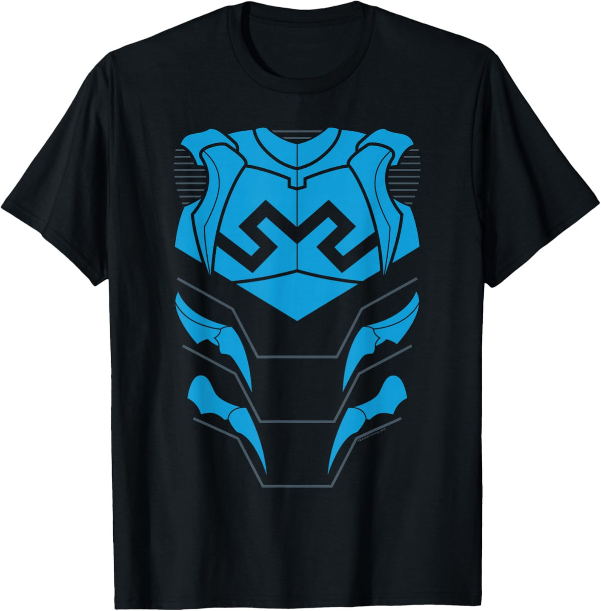 Justice League Blue Beetle Uniform Halloween Costume T-Shirt - T-Shirt | Black