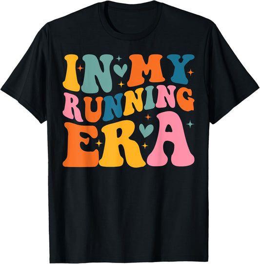 Groovy In My Running Era Runner T-Shirt - T-Shirt | Black