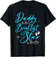 Angel Baby Dad - Daddy To The Brightest Star Infant Loss T-Shirt - T-Shirt | Black