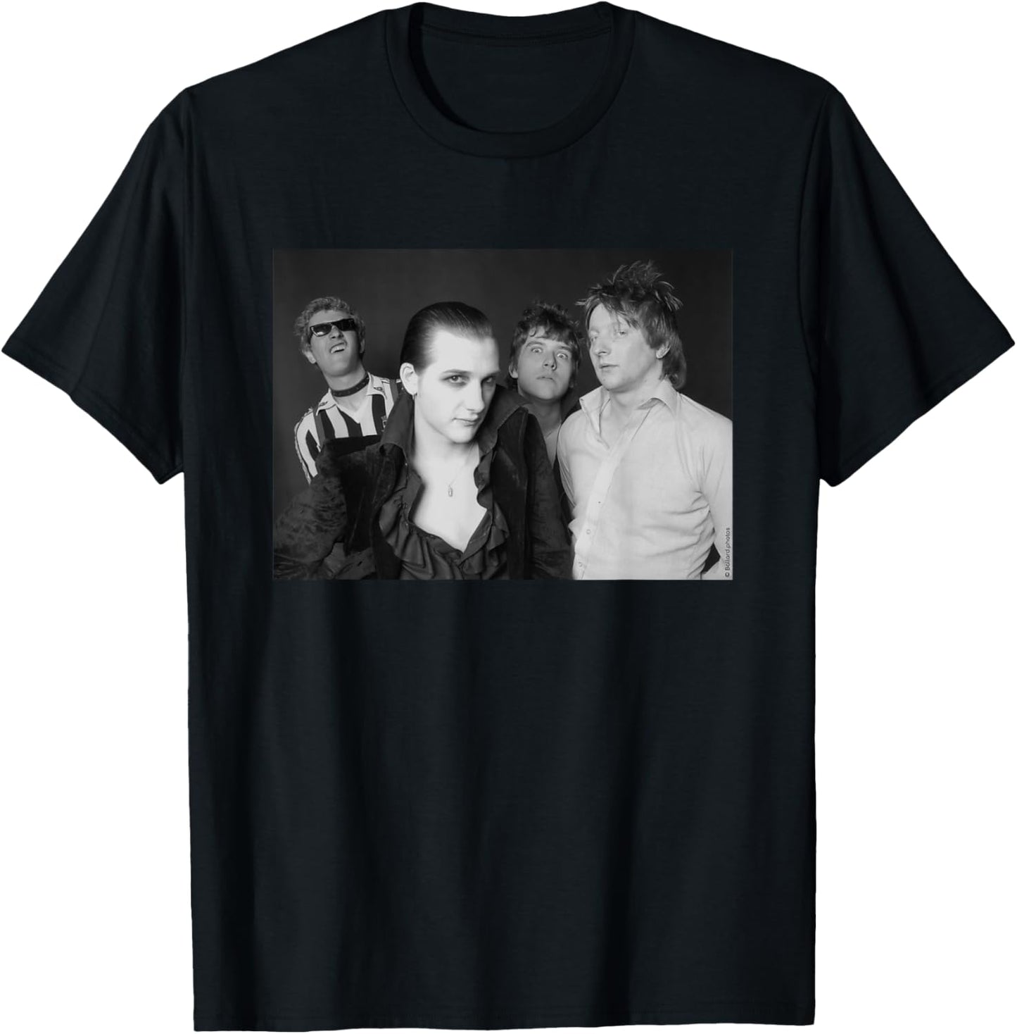 The Damned Band Portrait By Allan Ballard T-Shirt - T-Shirt | Black