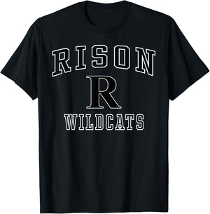 Rison High School Wildcats C1 T-Shirt - T-Shirt | Black