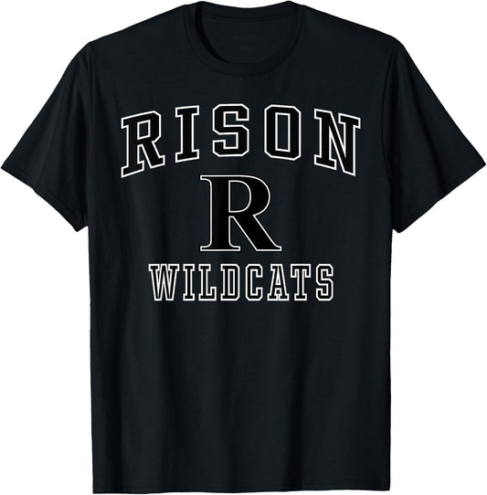 Rison High School Wildcats C1 T-Shirt - T-Shirt | Black