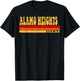 ALAMO HEIGHTS Texas City Vintage Roots Retro Design 70s 80s T-Shirt - T-Shirt | Black