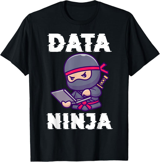 Data Ninja Computer Programmer Ninja Lover T-Shirt - T-Shirt | Black