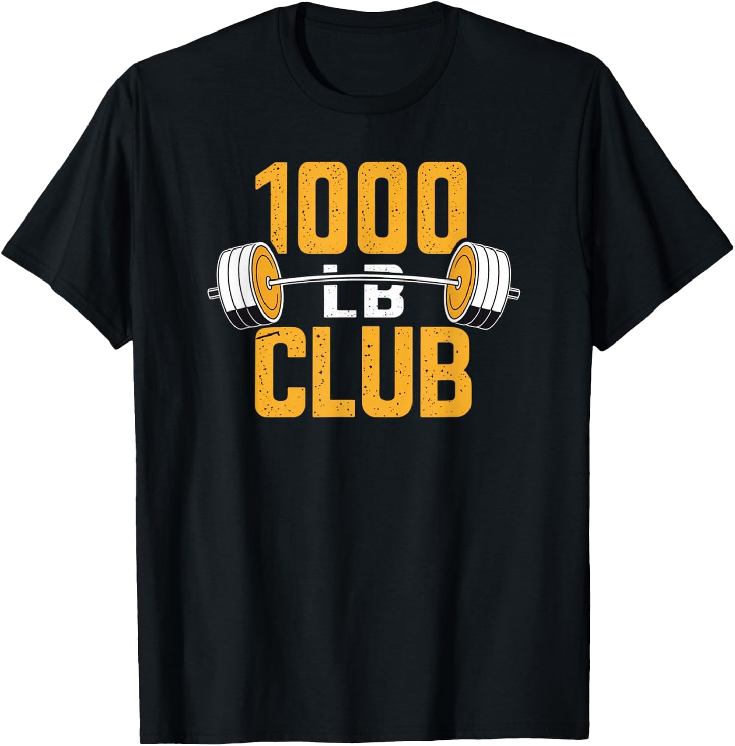 1000 LB Pound Club Strong Weightlifting and Powerlifting Gym T-Shirt - T-Shirt | Black