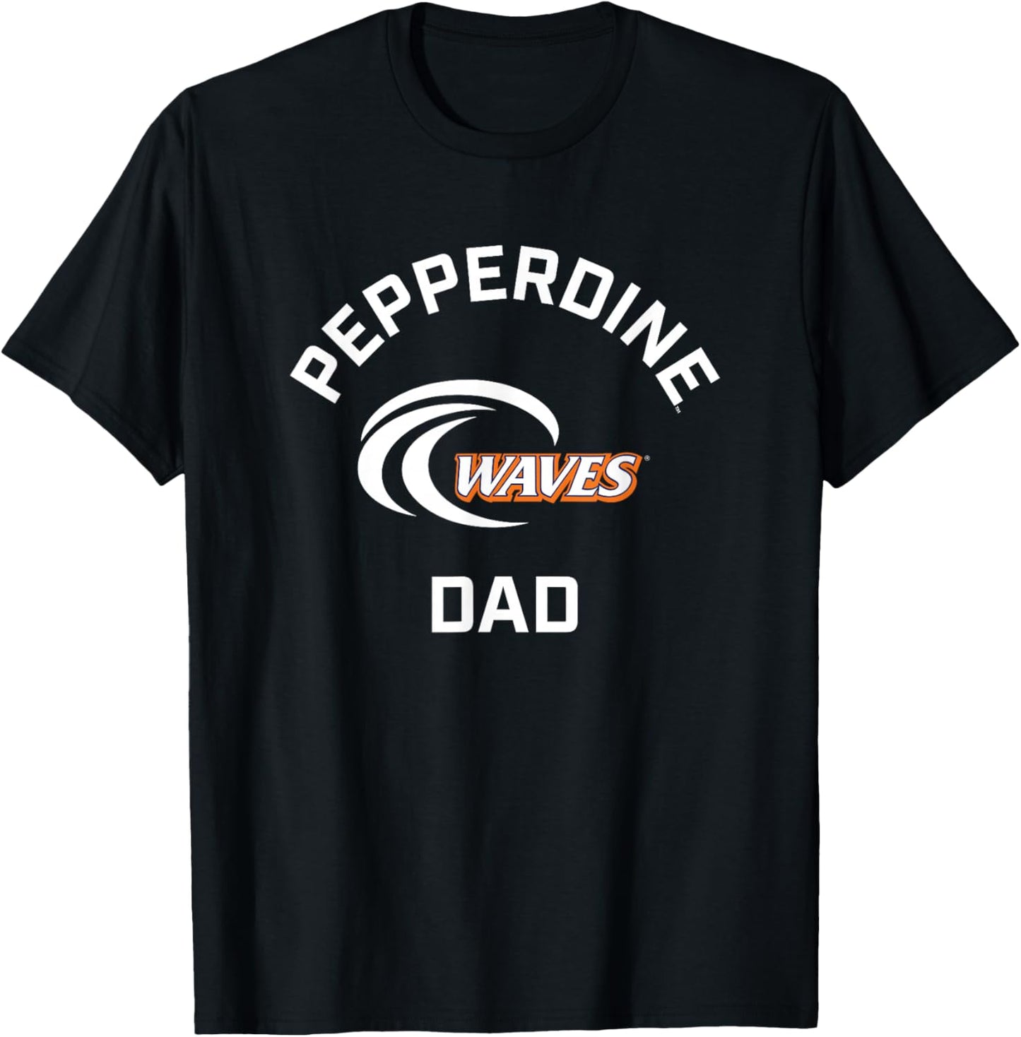 Pepperdine University Waves Arched Dad T-Shirt - T-Shirt | Black