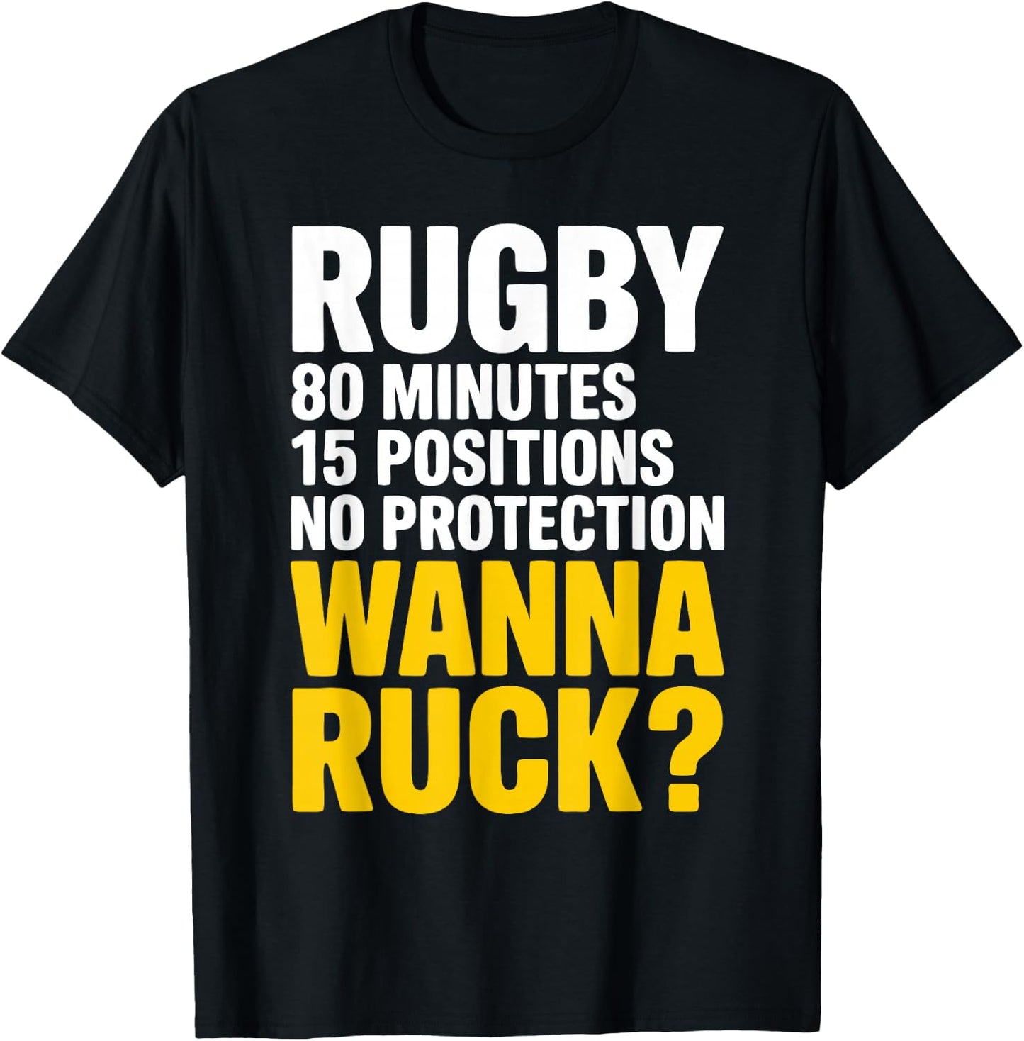 Hilarious Rugby Player Rugby Pun Rugby T-Shirt - T-Shirt | Black