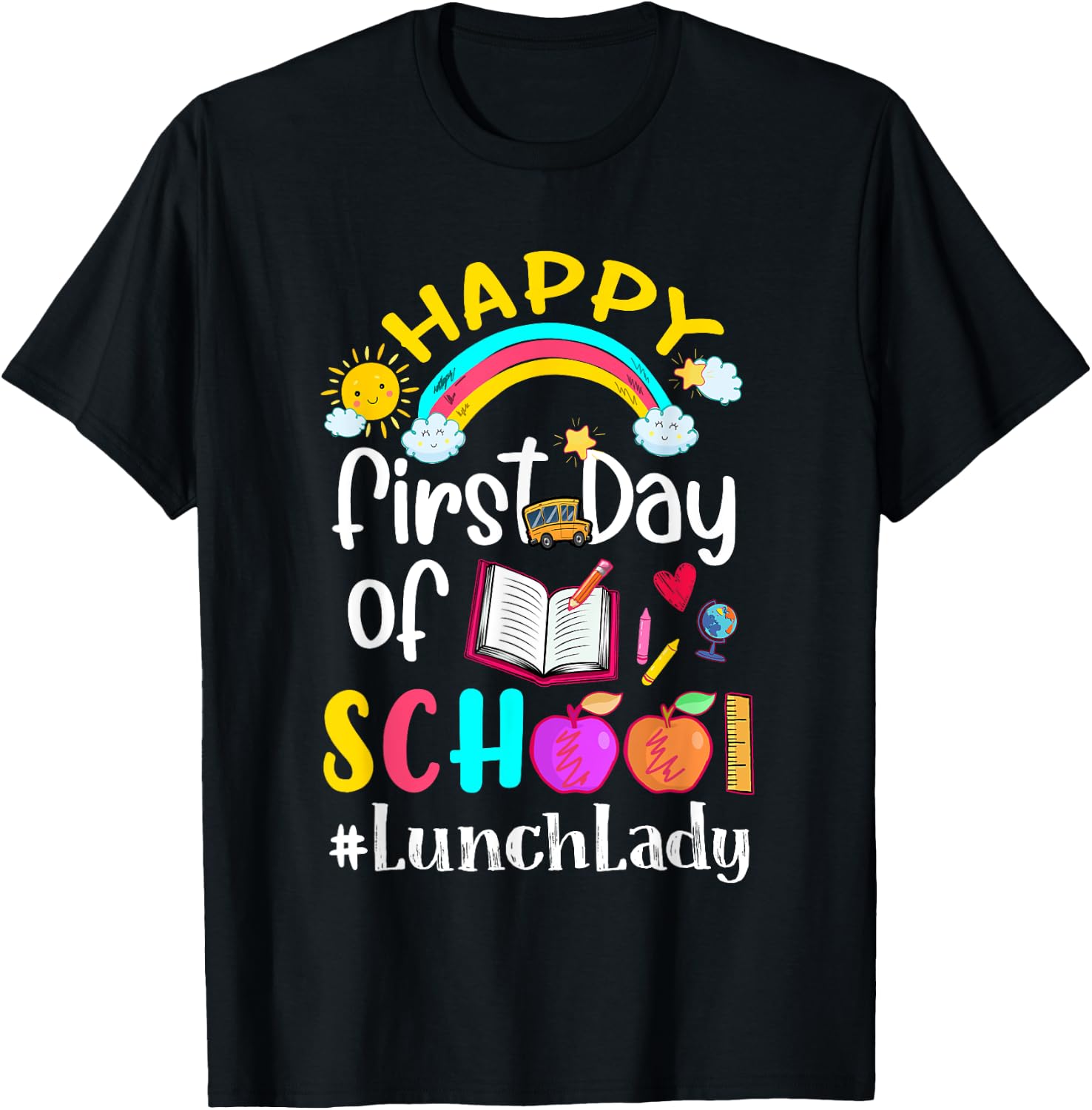 First Day Of School Team Lunch Lady Squad Back To School T-Shirt - T-Shirt | Black