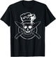 Chef Shirt Skull Chef's Hat Cooking BBQ Grilling Gift T-Shirt - T-Shirt | Black