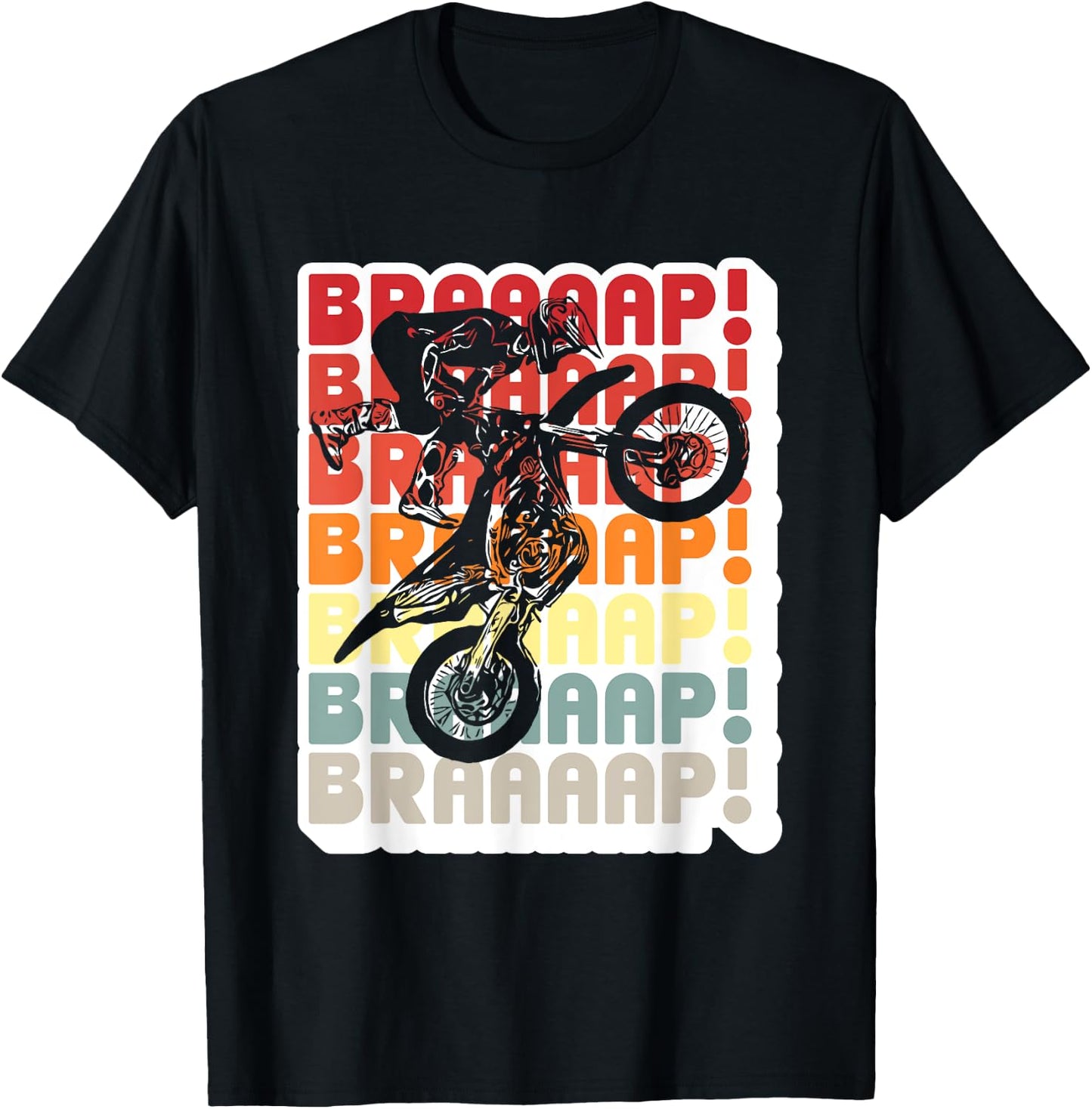 Brraaap Motocross - Dirt Bike T-Shirt - T-Shirt | Black