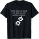 I Just Want To Hang Out With My Cat and Do Puzzles Women Girls Kids T-Shirt - T-Shirt | Black