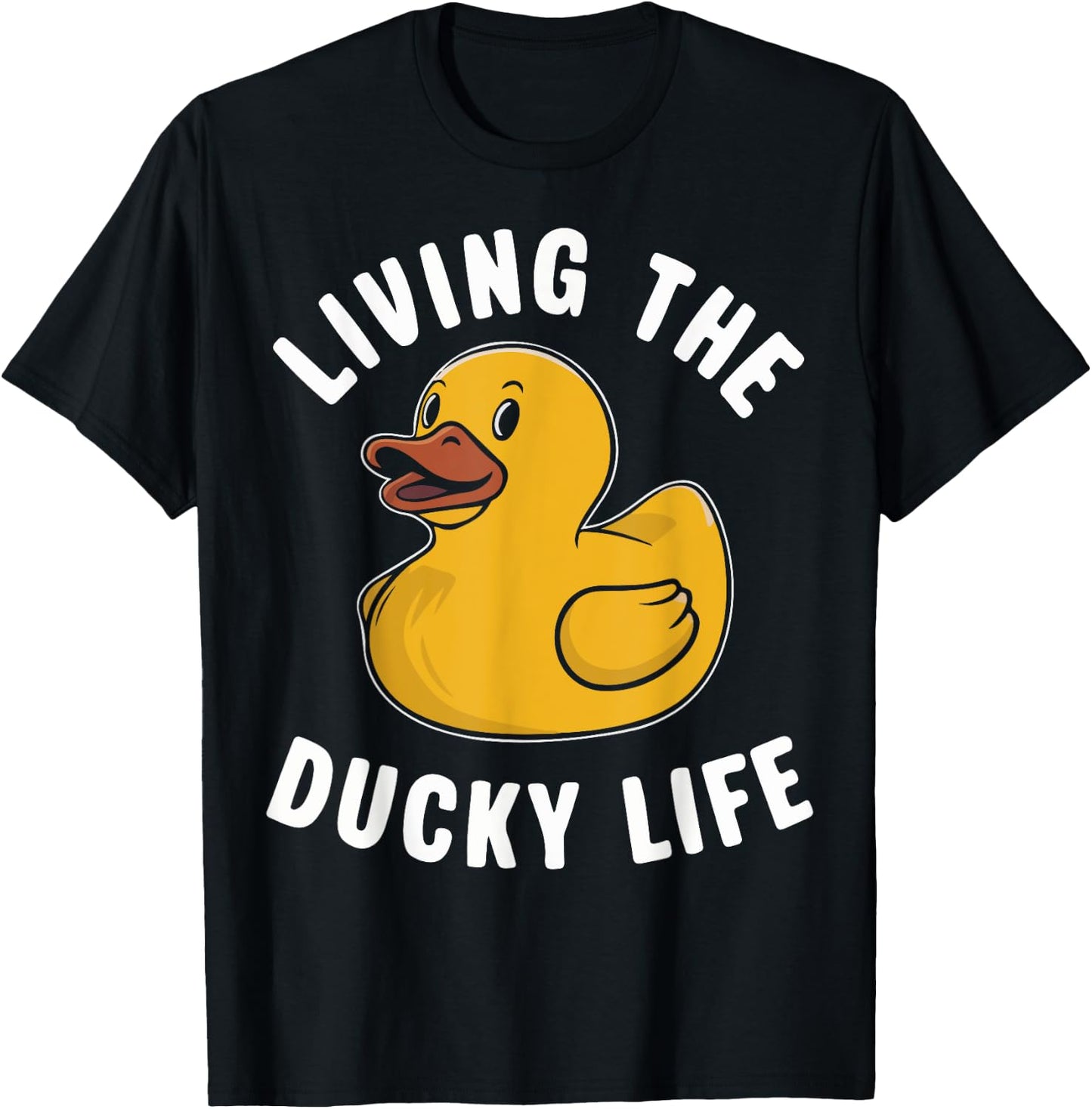 Living the Ducky Life Rubber Duck T-Shirt - T-Shirt | Black