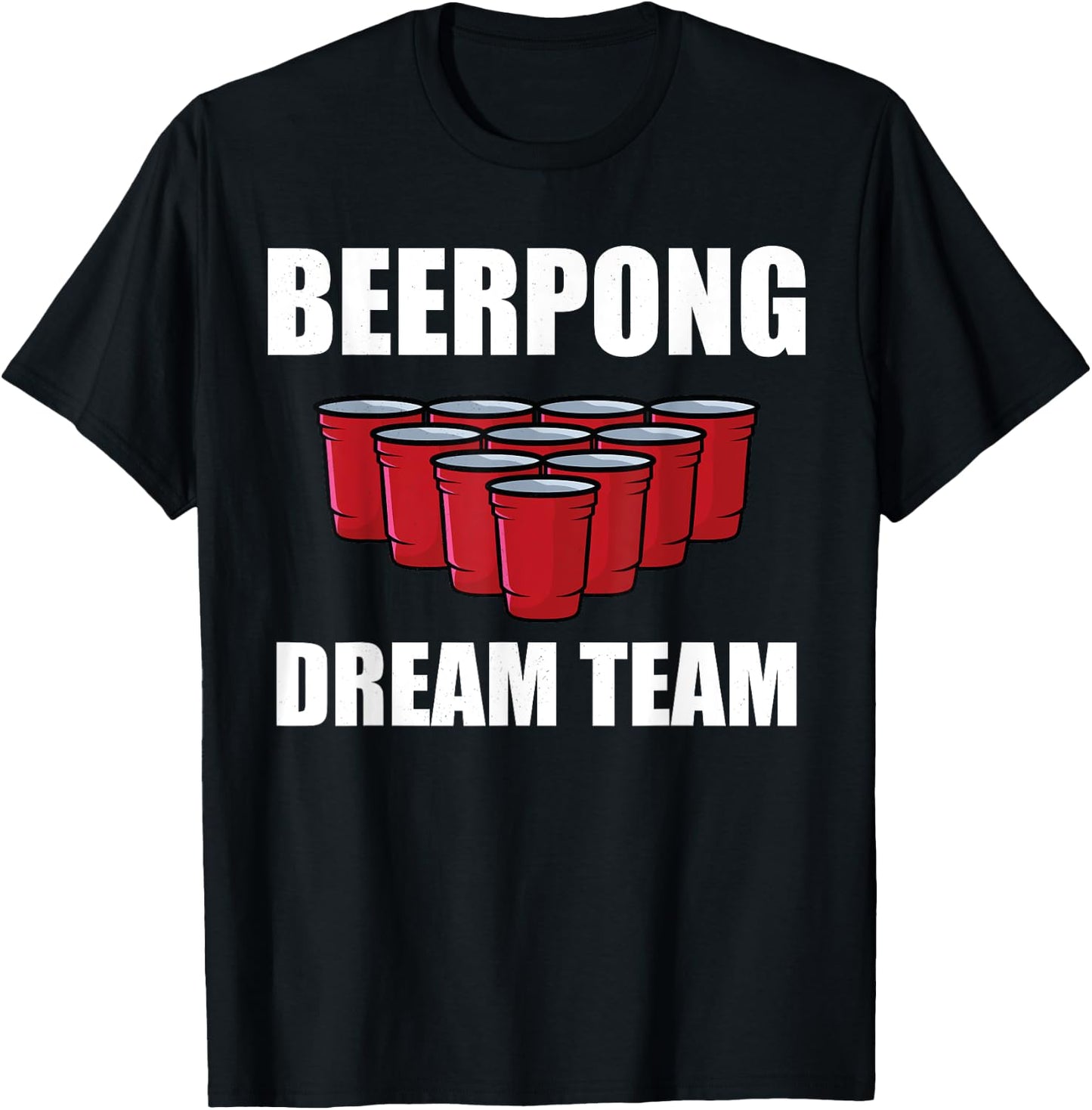 Beerpong Dream Team Beer Pong Jersey Champion Party Beer Pong T-Shirt - T-Shirt | Black