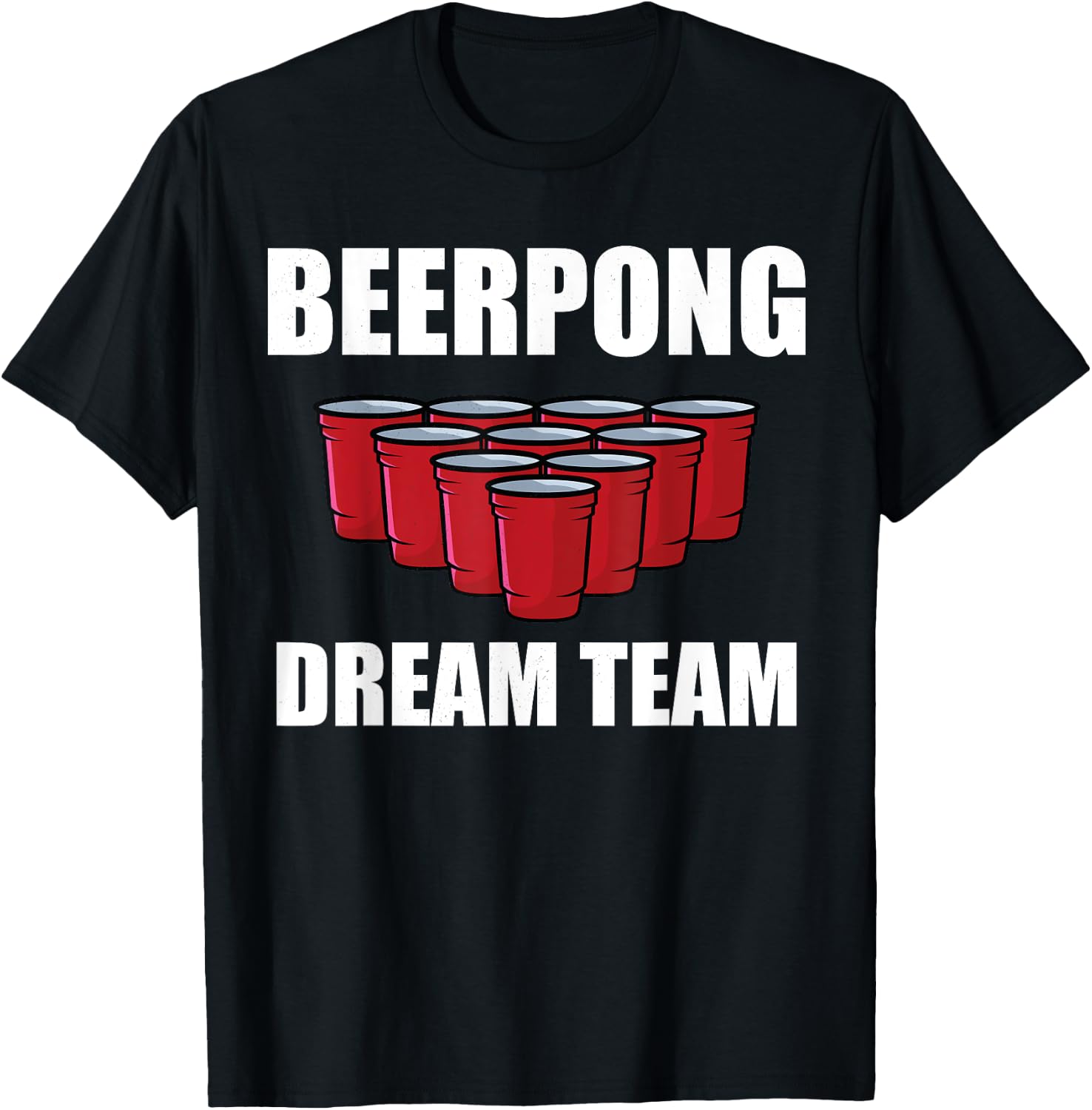 Beerpong Dream Team Beer Pong Jersey Champion Party Beer Pong T-Shirt - T-Shirt | Black