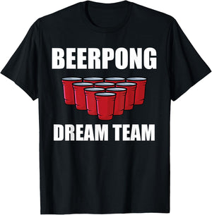 Beerpong Dream Team Beer Pong Jersey Champion Party Beer Pong T-Shirt - T-Shirt | Black