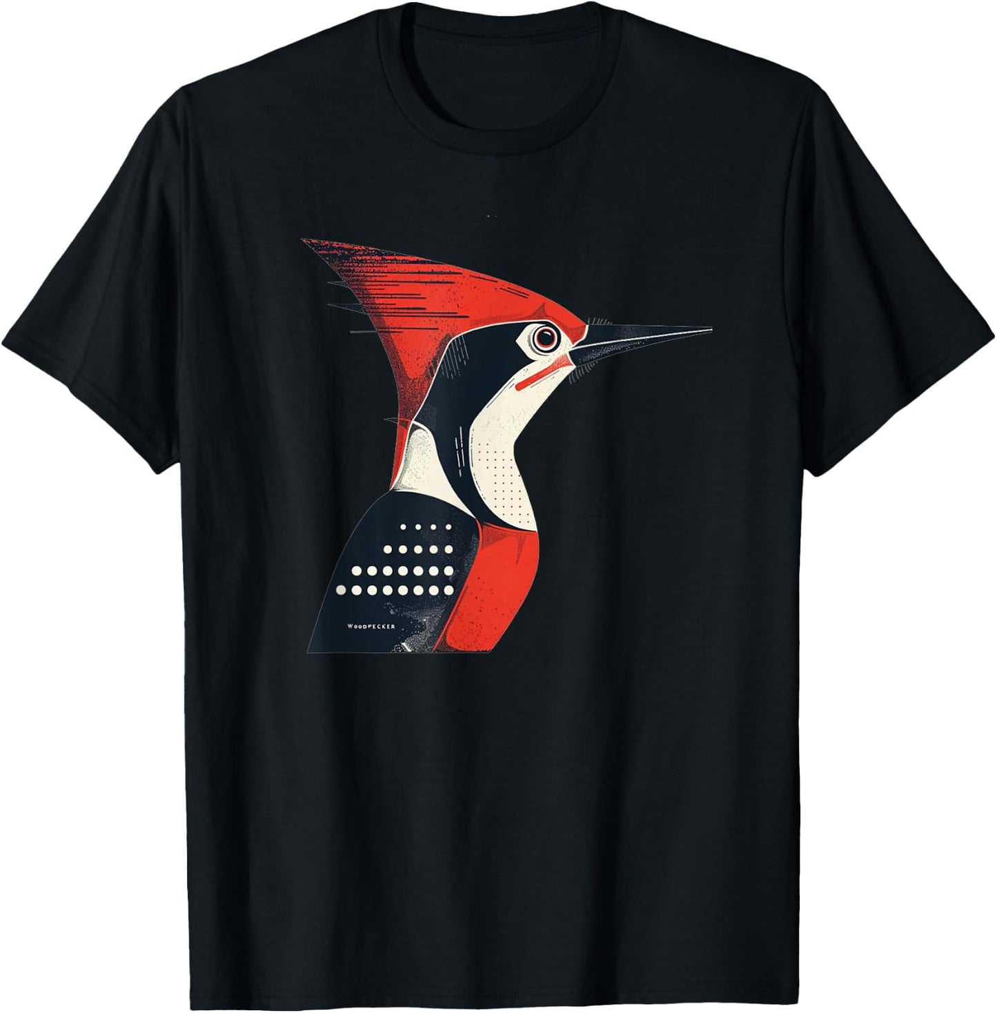 Funny Woodpecker Face Costume for Boys and Girls T-Shirt - T-Shirt | Black