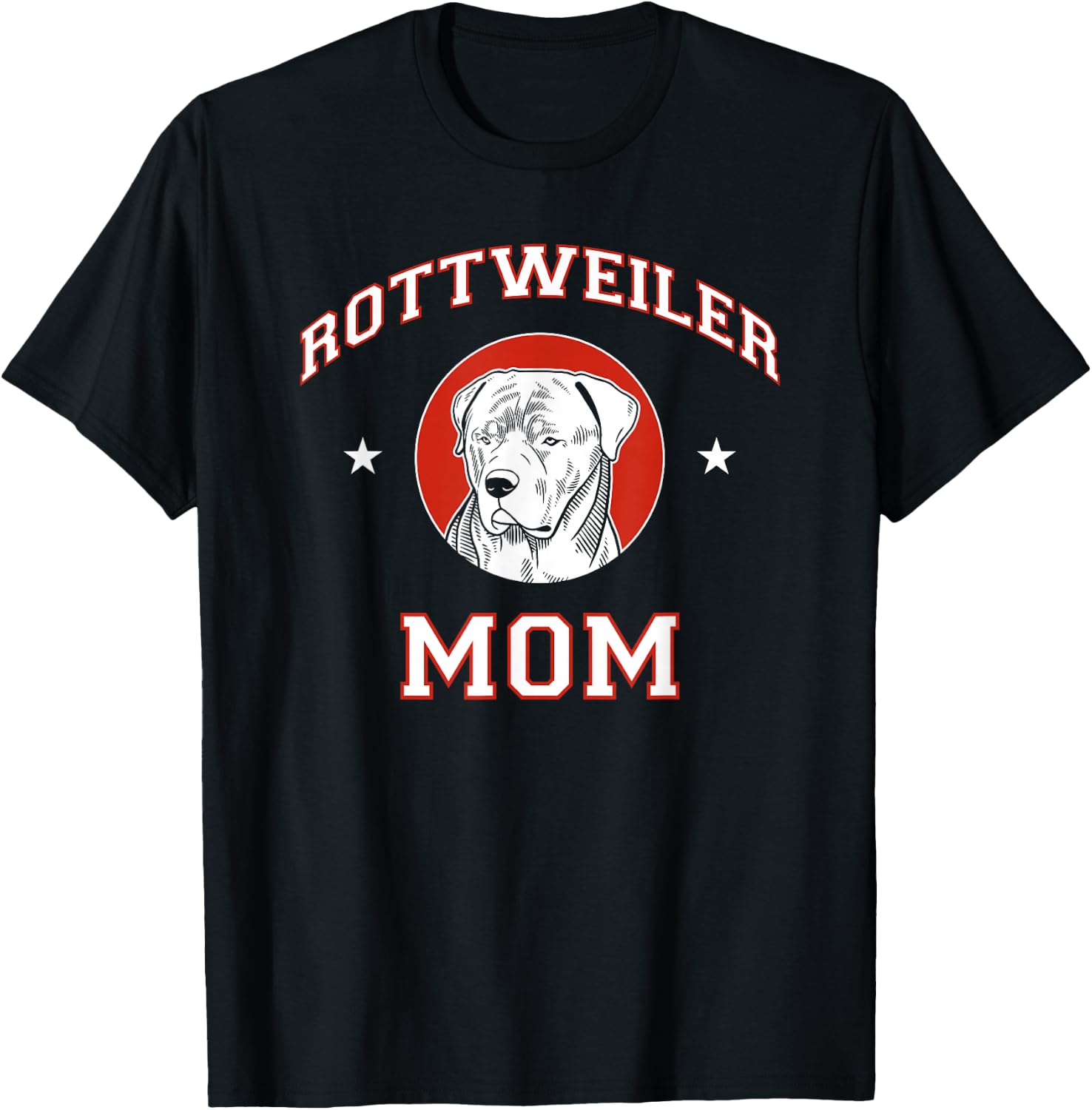 Rottweiler Mom Dog Mother T-Shirt - T-Shirt | Black