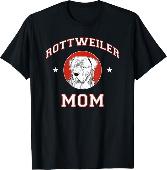 Rottweiler Mom Dog Mother T-Shirt - T-Shirt | Black