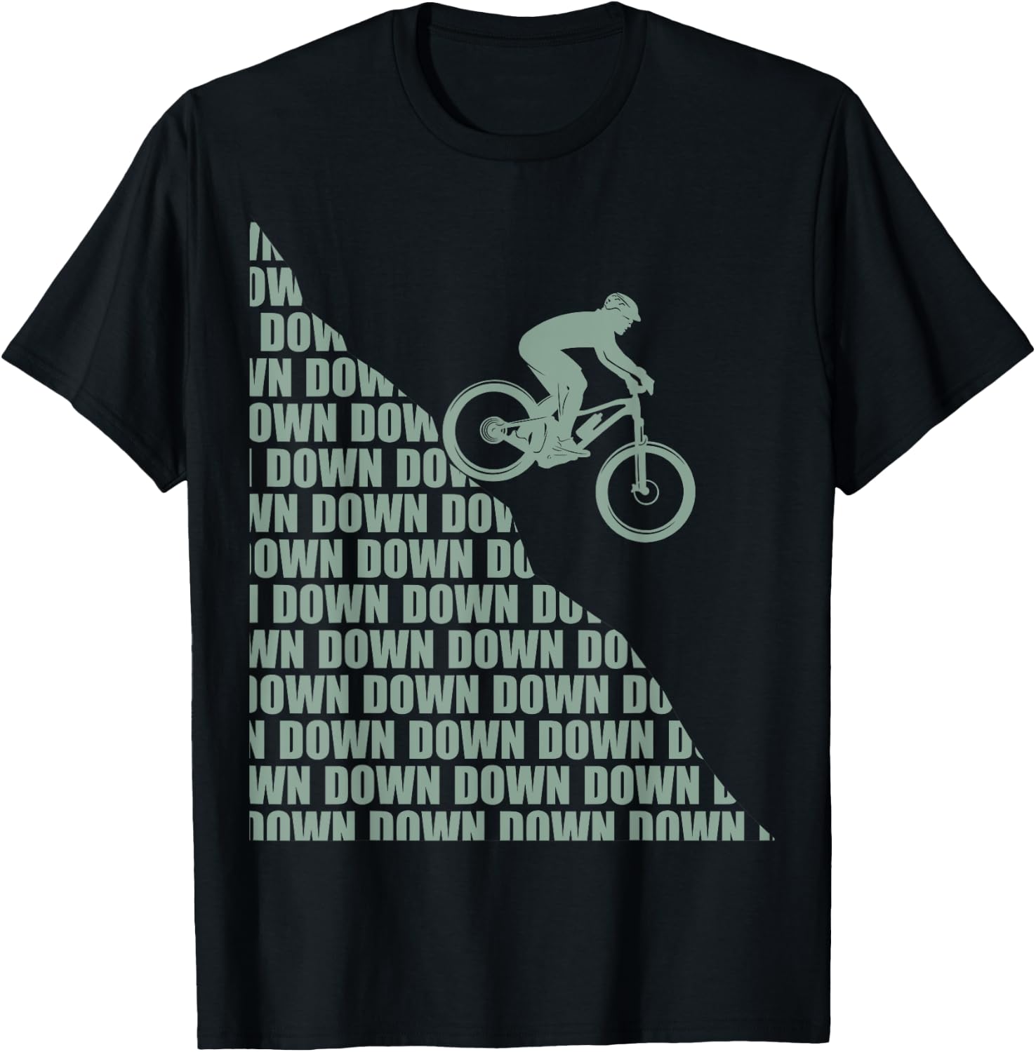 Bicycle Design MTB Mountain Biker and Downhill T-Shirt - T-Shirt | Black