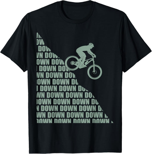 Bicycle Design MTB Mountain Biker and Downhill T-Shirt - T-Shirt | Black