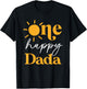 One Happy Dada of The Birthday First Trip Around the Sun T-Shirt - T-Shirt | Black