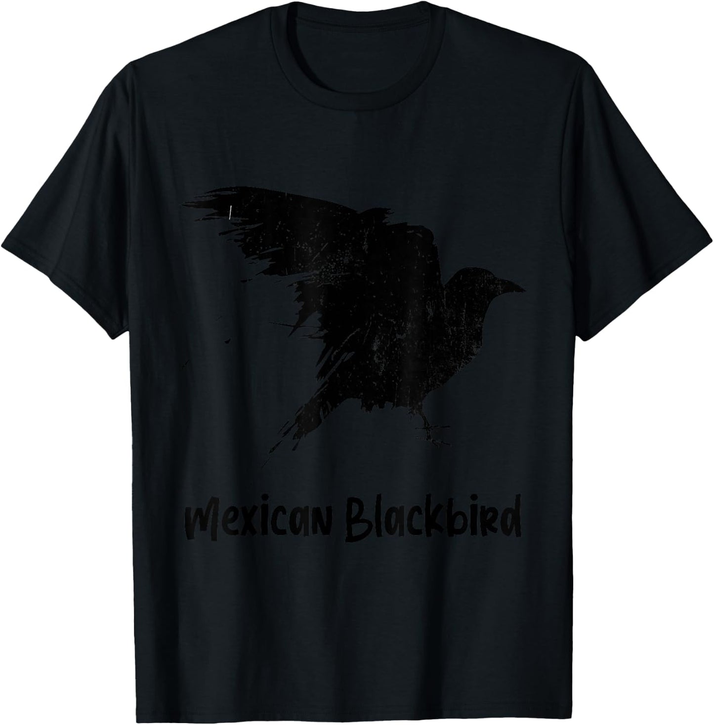 Mexican Blackbird - Raven from Mexico - Funny T-Shirt - T-Shirt | Black